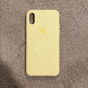 Yellow iPhone X/XS silicone case